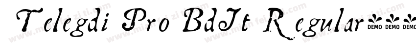  Telegdi Pro BdIt Regular字体转换